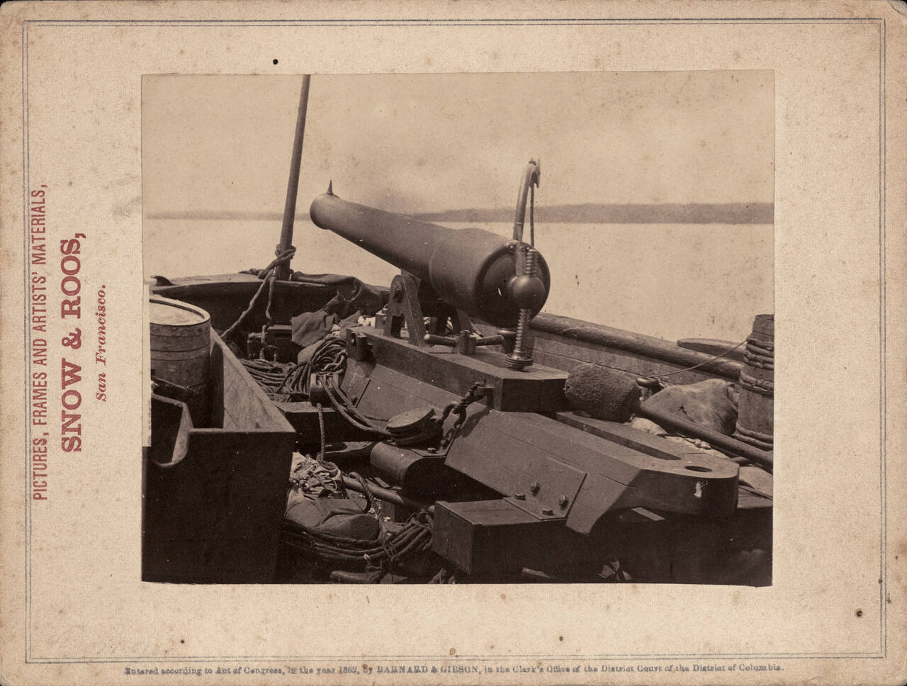 Bow Gun on Confederate Gunboat Teazer