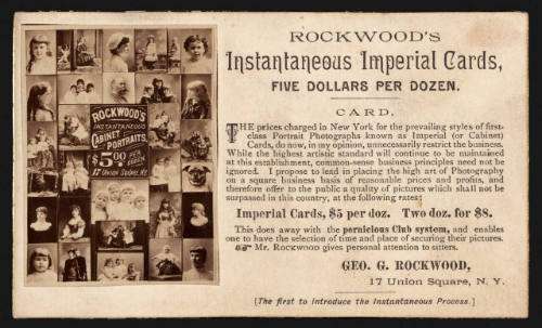 Rockwood's Instantaneous Imperial Cards