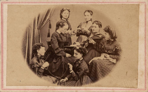 Group of  women sewing