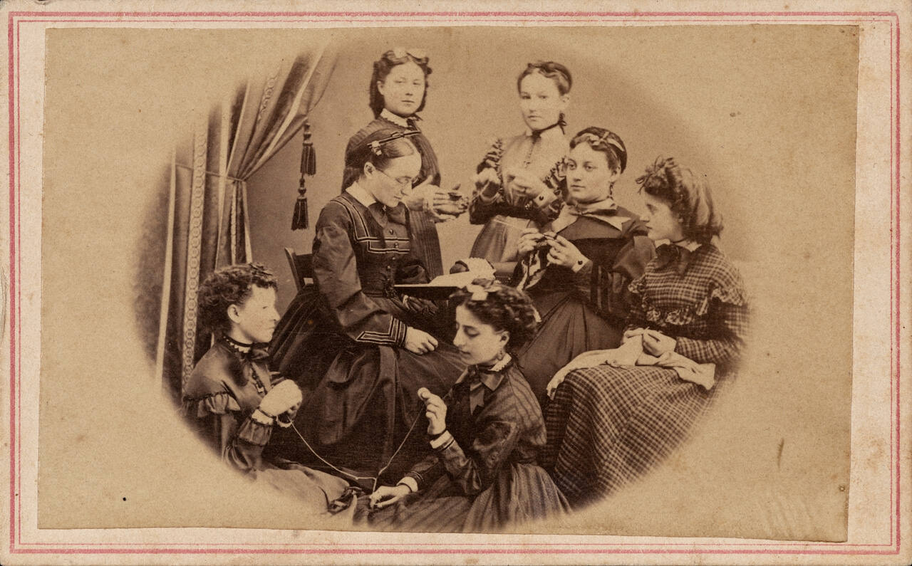 Group of  women sewing