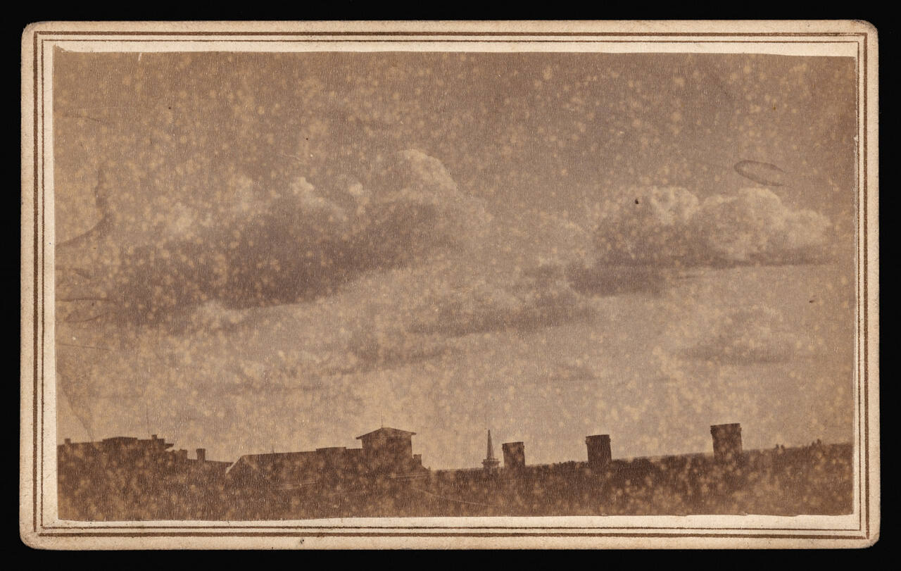 Cloud study taken from roof of our gallery July 1866