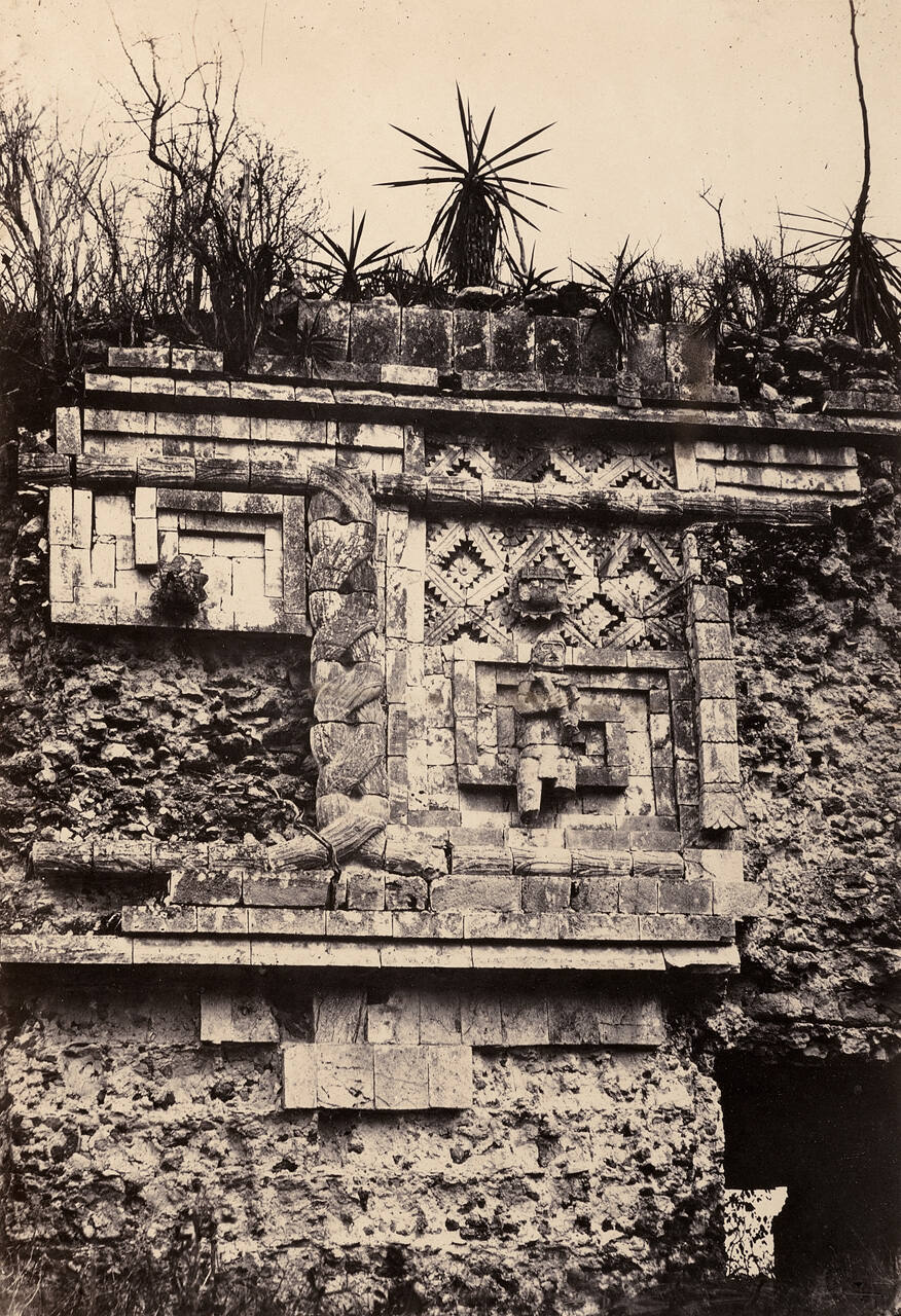 Palace of the Nuns in Uxmal.  Bas-Relief of the Indian