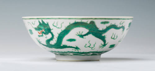 Bowl with Dragons and Waves