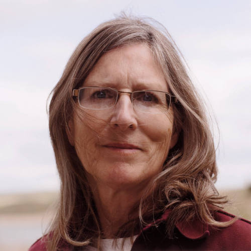 Brenda Jorgenson, farmer, has surface rights, but not mineral rights, oil pad at end of her driveway, age 55