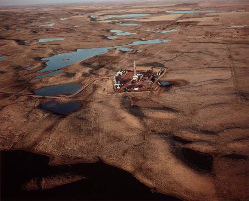 Prairie Potholes and oil drilling, northwest North Dakota