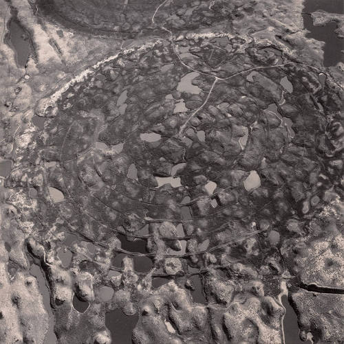 Agricultural Pivot over Glacial Potholes, Near Moses Lake, Washington