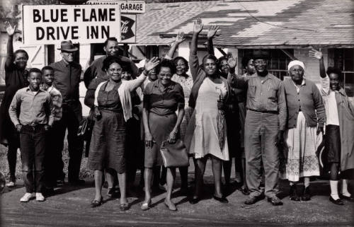 Crowd Waving, Blue Flame Drive Inn
