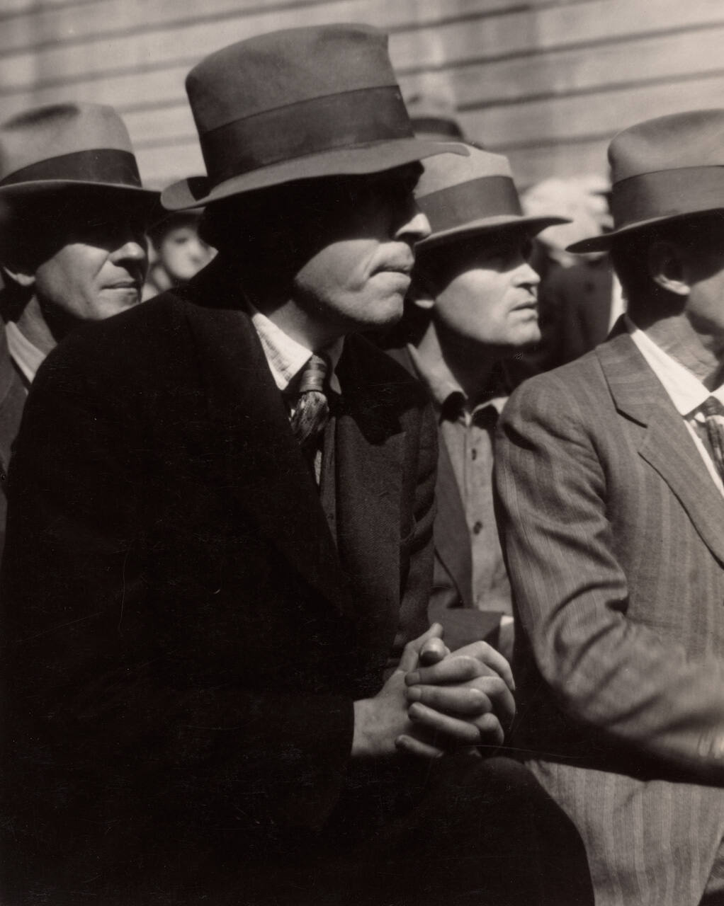 Street Meeting-The Audience Listens, San Francisco Waterfront Strike, 1934