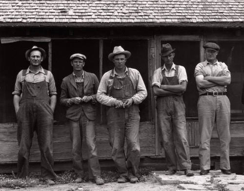 Former Texas tenant farmers displaced from their land by tractor farming, Hardeman County, Texas