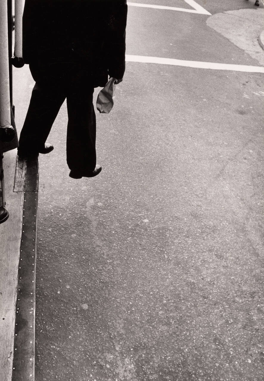 Man Stepping Off Cable Car, San Francisco