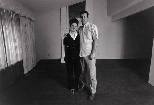 "We lived in our house for a year without furniture" (diptych)