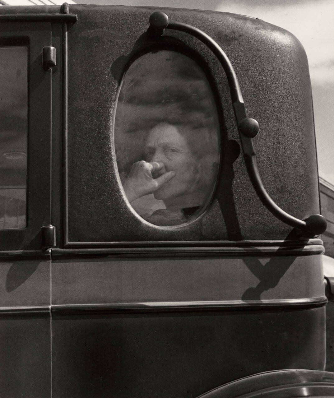 Funeral cortege, end of an era in a small valley town, California