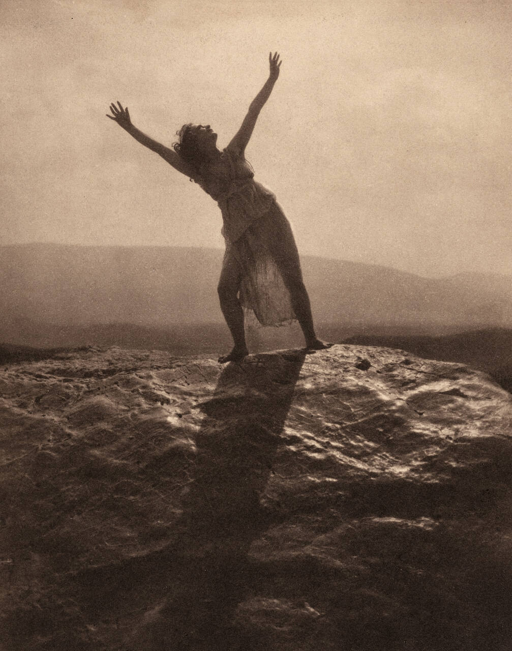 Therese Duncan on the Acropolis
