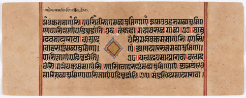 Jain Manuscript of the Kalpasutra and Kalakacavyakatha: recto; text, verso; text