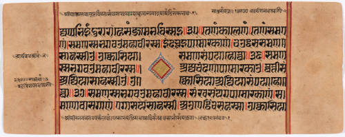 Jain Manuscript of the Kalpasutra and Kalakacavyakatha: recto; text, verso; text