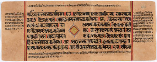 Jain Manuscript of the Kalpasutra and Kalakacavyakatha: recto; painting of Two Jinas, Dharma and Ananta, verso; painting of Two Jinas, Vimala and Vasupujya