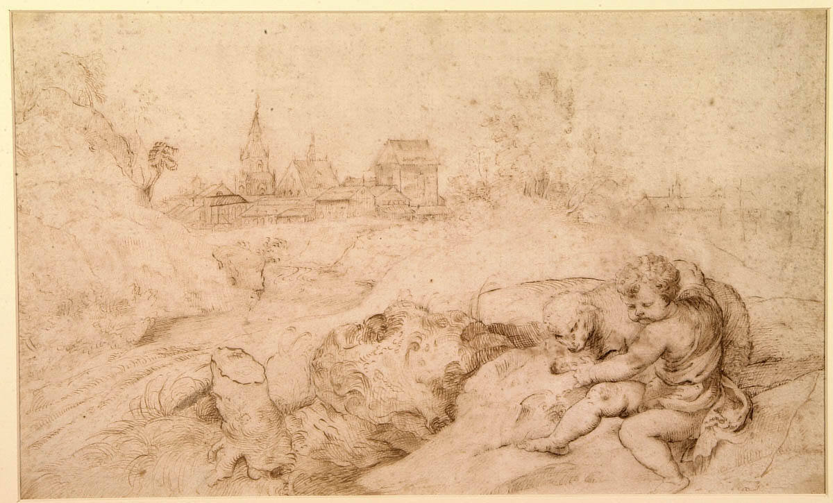Landscape with Christ Child