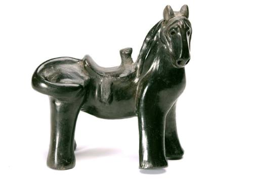 Figurine of a Saddled Horse