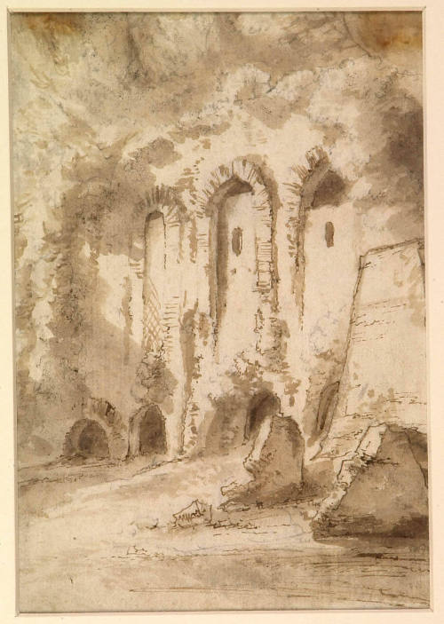 Landscape with Ruined Wall
