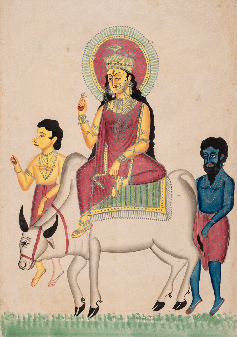 Parvati on Nandi with Attendants