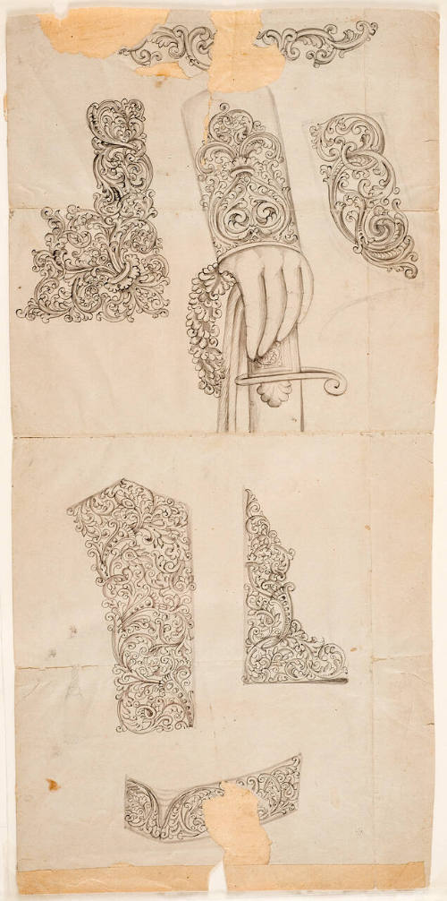Seven design sketches