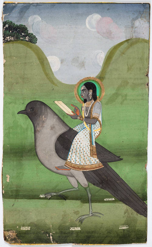 Goddess on a Giant Bird
