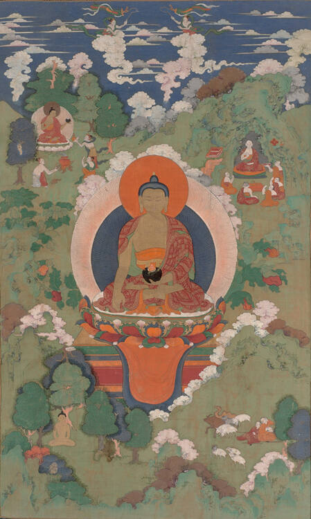 Shakyamuni Buddha with Scenes of his Life