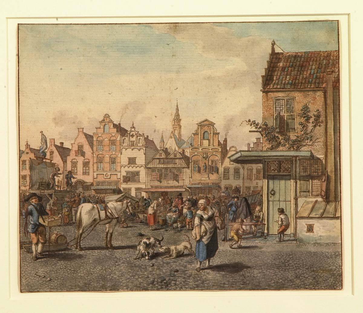 Market Scene in Utrecht