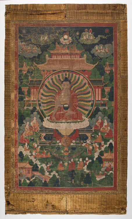 An Enthroned Buddha