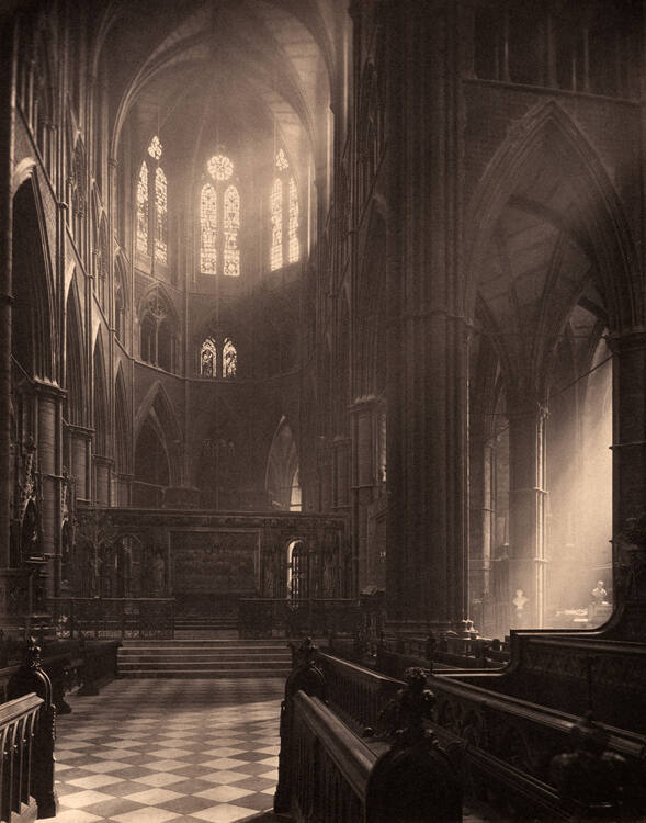 Westminster Abbey:  Apse and Altar from Choir