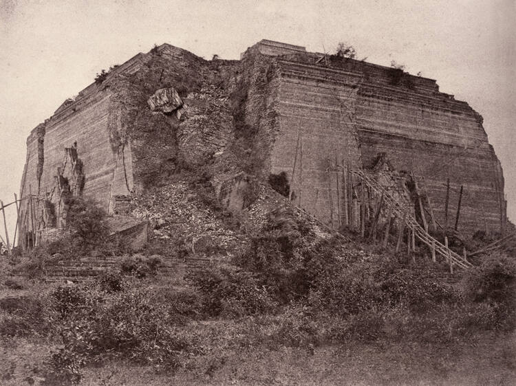 No. 98. Mengoon (Mingun). Pagoda from South East.