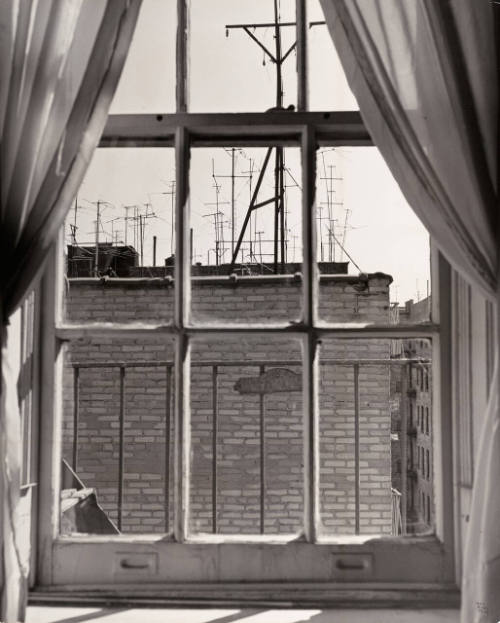 Antennas Through Window, New York