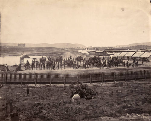View from within cemetery towards Union Artillery Brigade, Chattanooga, Tennessee
