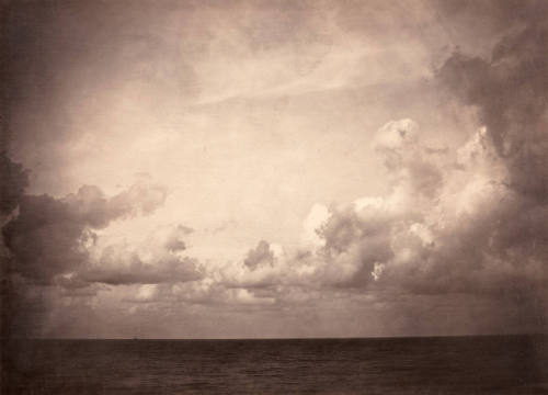 Sea view, cloudy sky