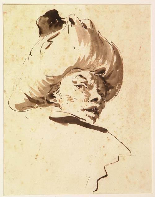 Head of a Turbaned Man, Looking Over his Right Shoulder