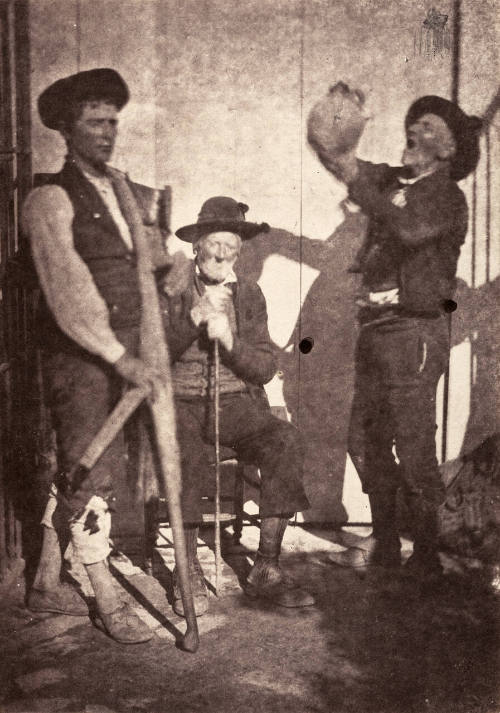 Costume Espangnol (Three Peasant Men in Traditional Garb)