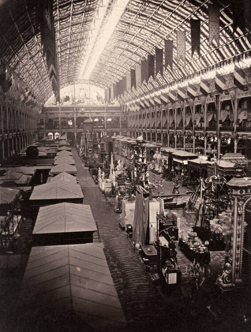 View of the Center Aisle of the Palace of Industry, Exposition Universelle of 1855