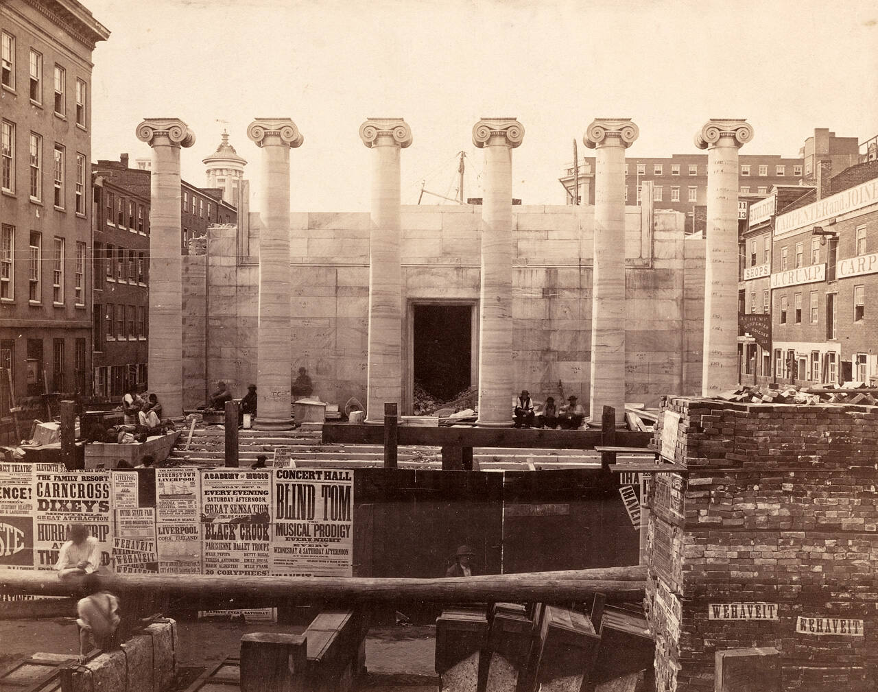 Portico, Construction of the Bank of Pennsylvania