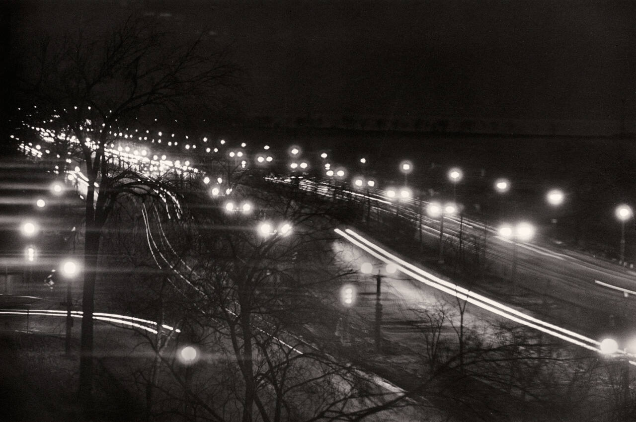 Chicago and Lake Michigan at Night