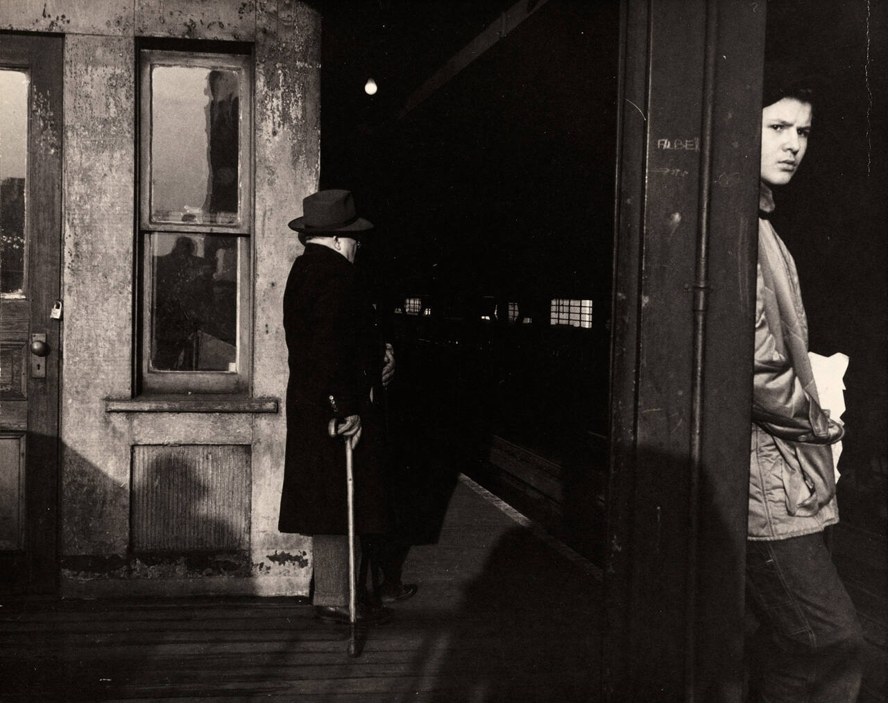 Untitled (On the El platform)