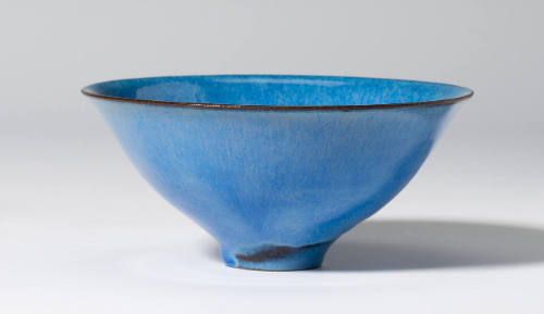 Sky Blue Bowl with Flaring Sides