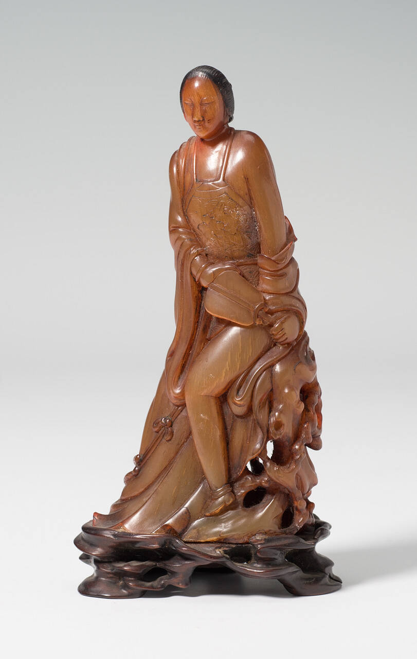 Standing Semi-nude Female Figure