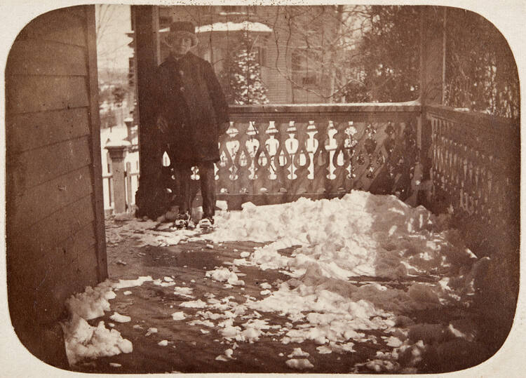 Untitled (Snow on Porch)