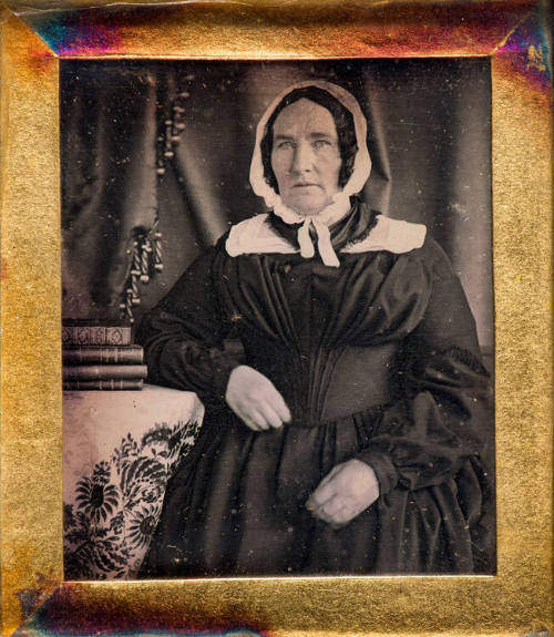 Woman in bonnet