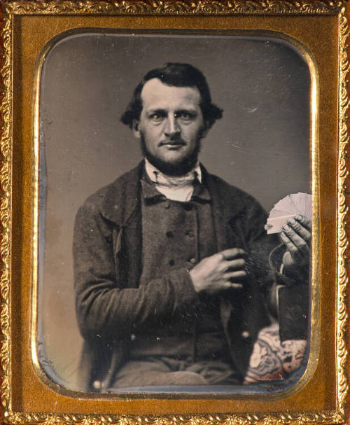 Man with cards