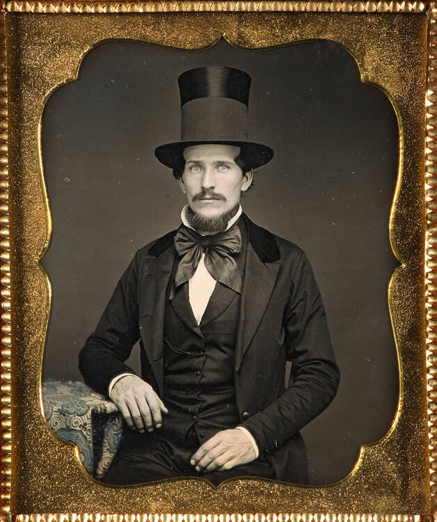 Richard Barry with mourning band on hat