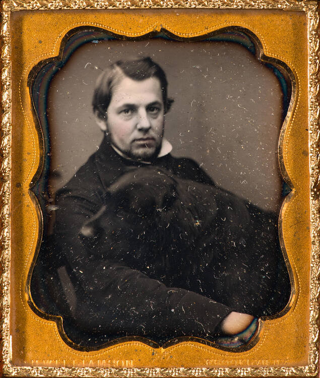 Man with dog