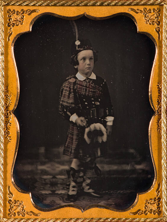 Boy in full kilt