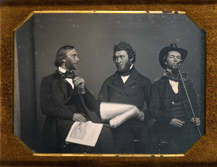 Three thoughtful men