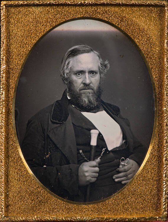 Man with scissors